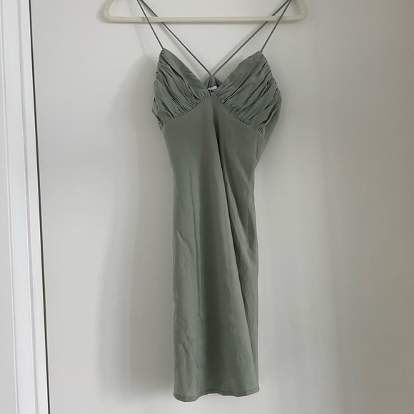 Princess Polly  JESSA MINI DRESS SAGE US 0 - Picture 8 of 8